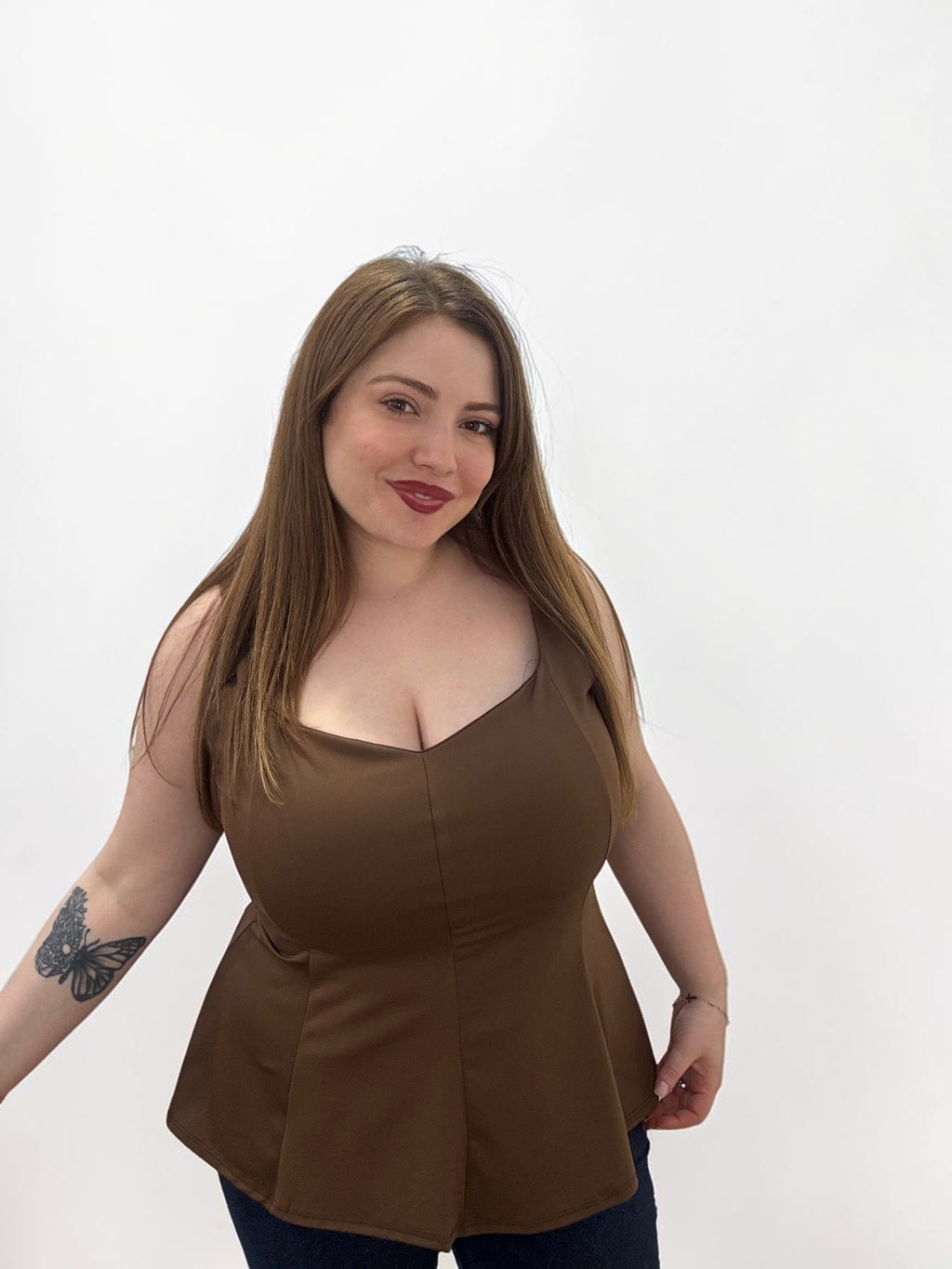 Top Peplum a Fascia