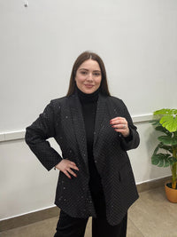 Giacca foderata strass