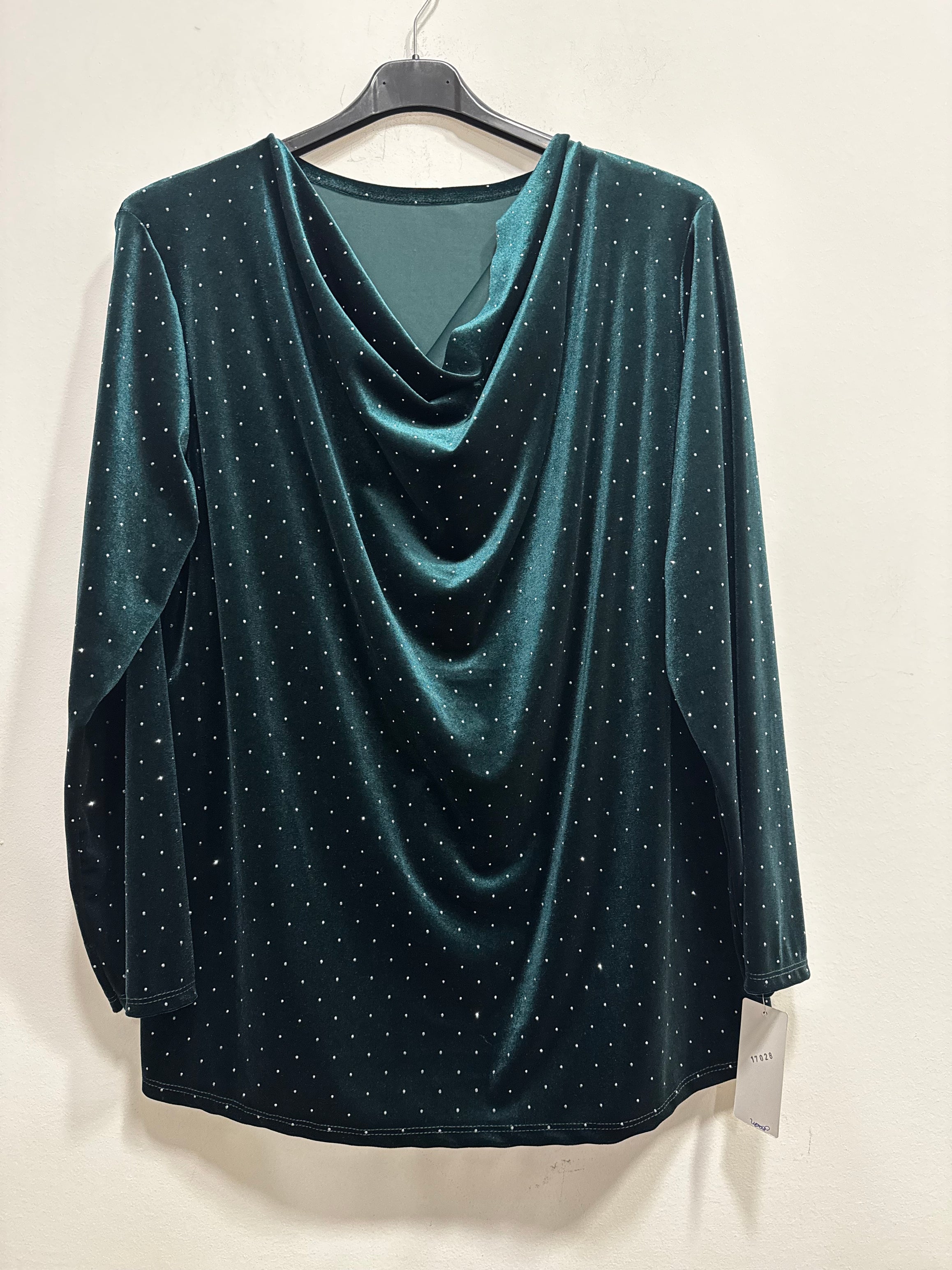 Blusa sciallata strass