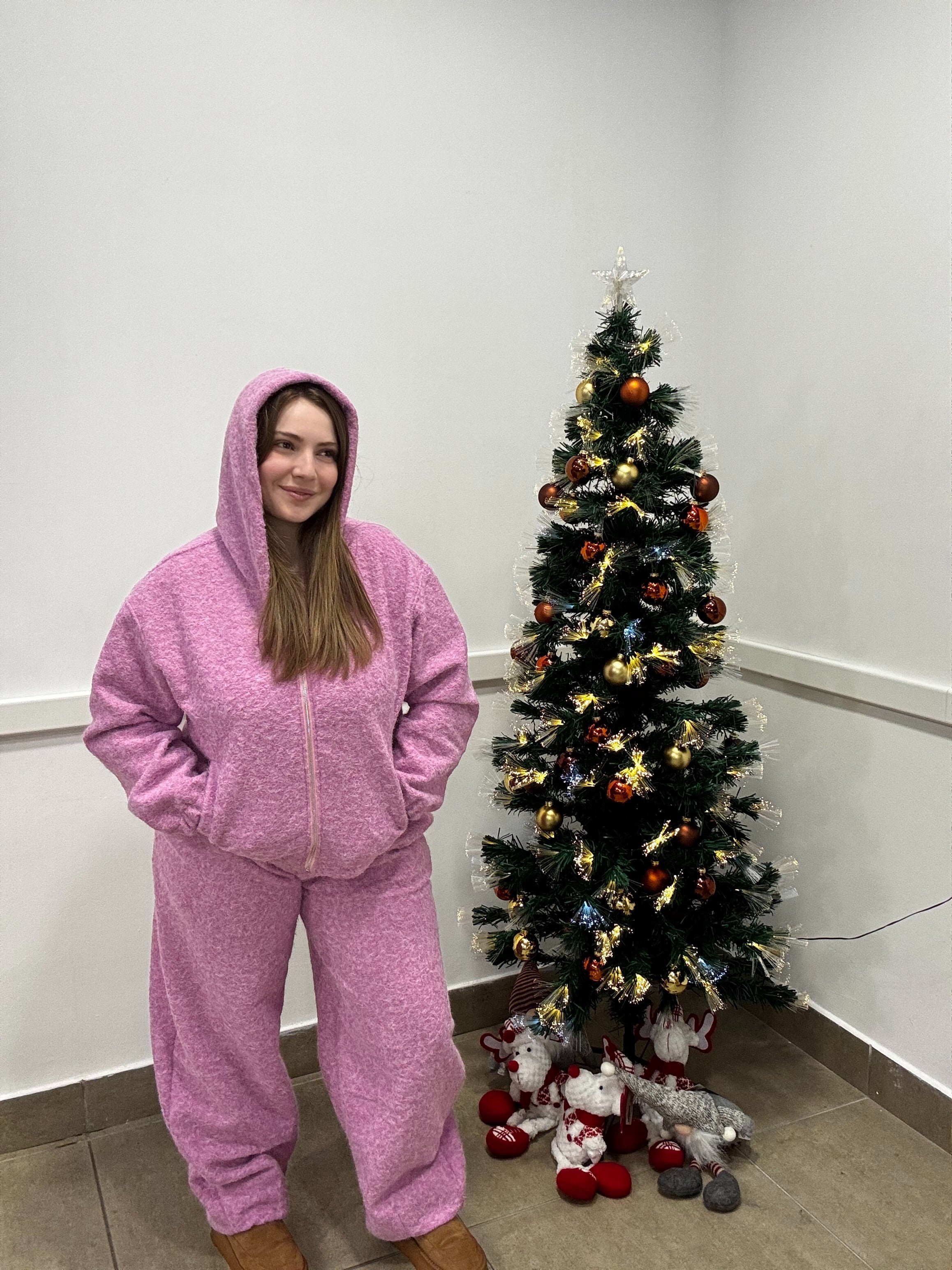 Tuta effetto lana cotta