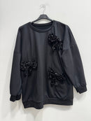 Felpa fiocchi paillettes