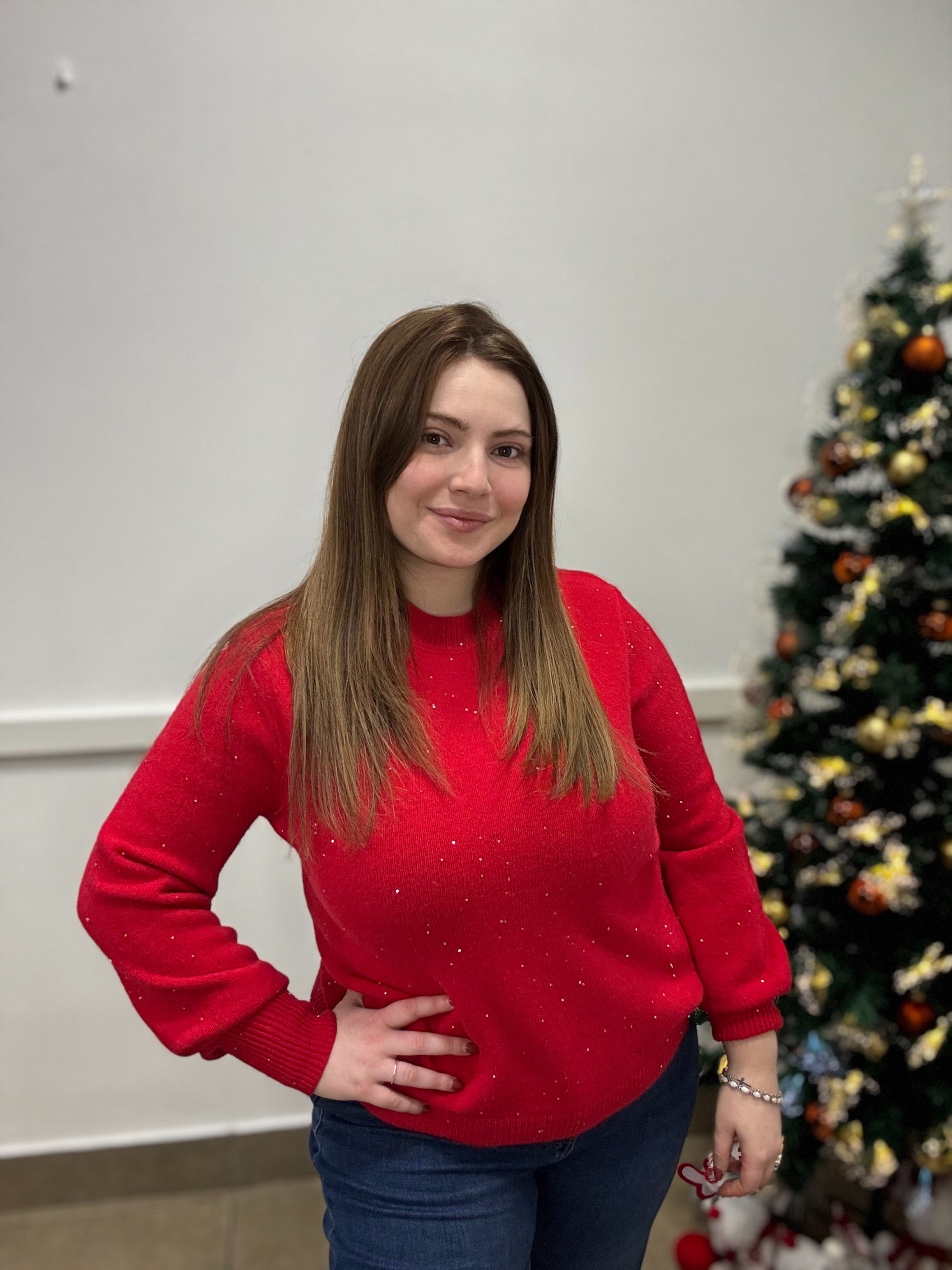 Maglione girocollo stella