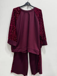 Tuta paillettes elegant