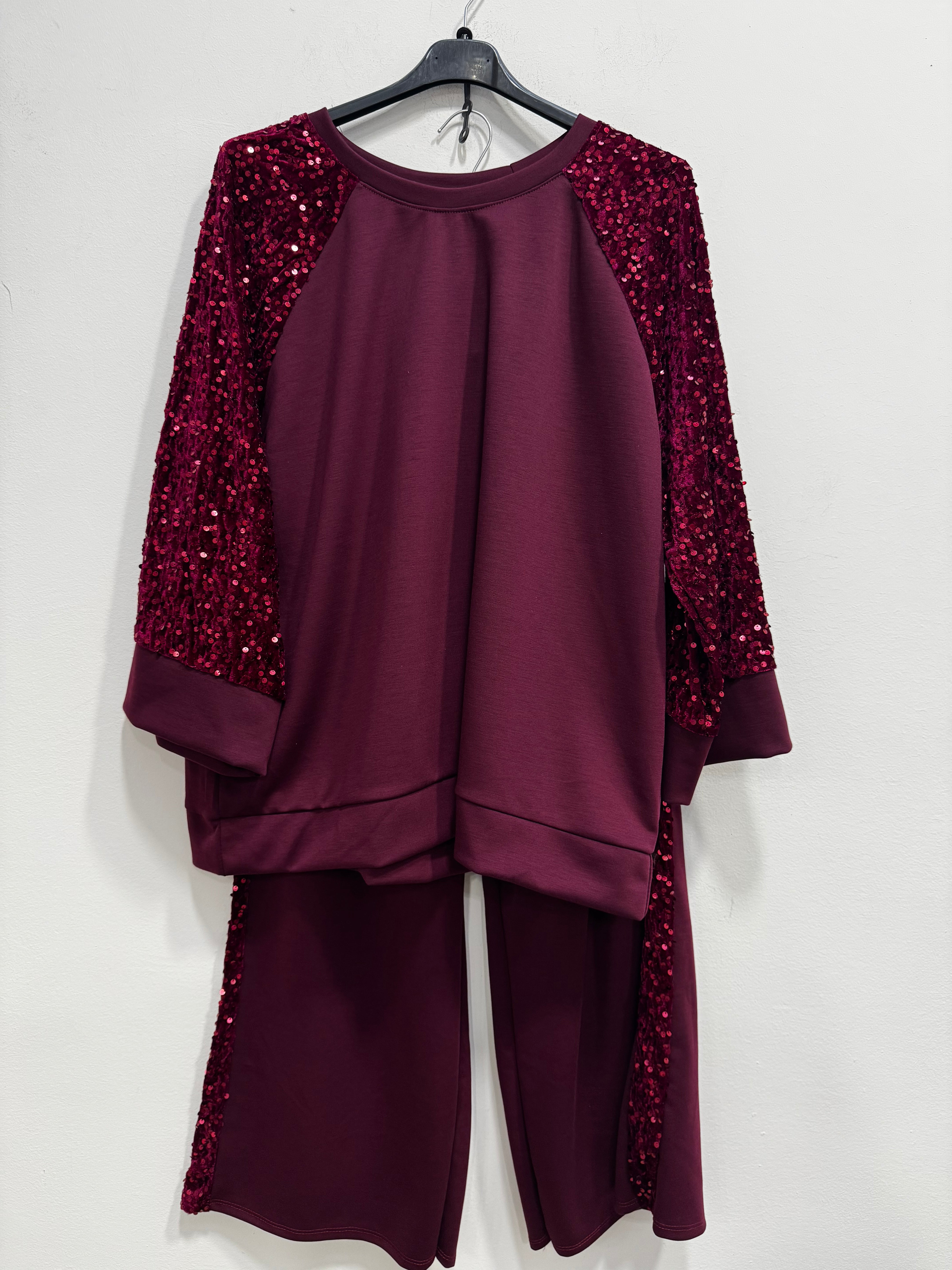 Tuta paillettes elegant