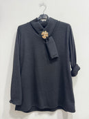 Blusa pile quadrifoglio