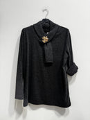 Blusa pile quadrifoglio
