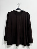 Blusa girocollo felpata