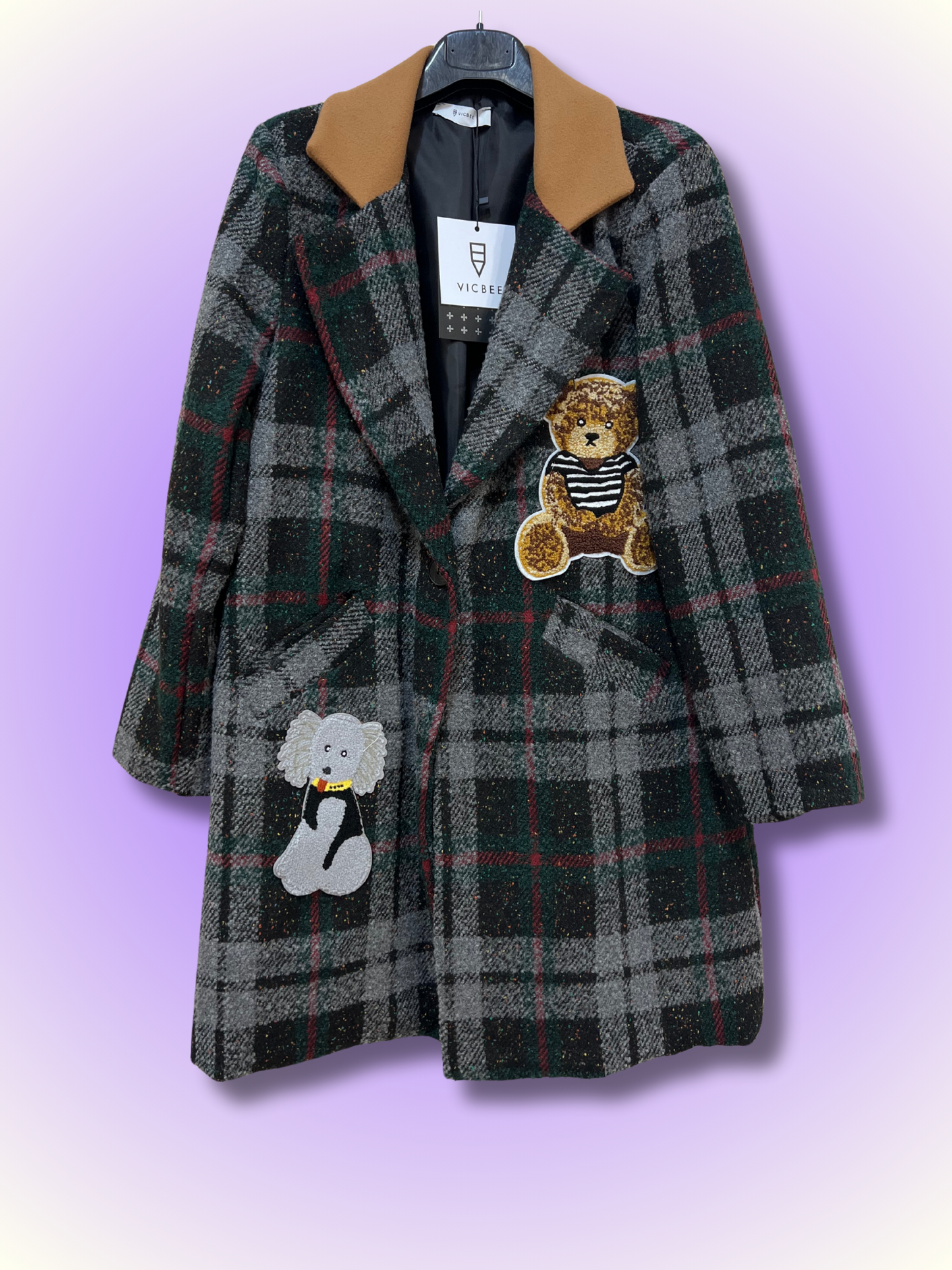 Cappotto Tartan Teddy