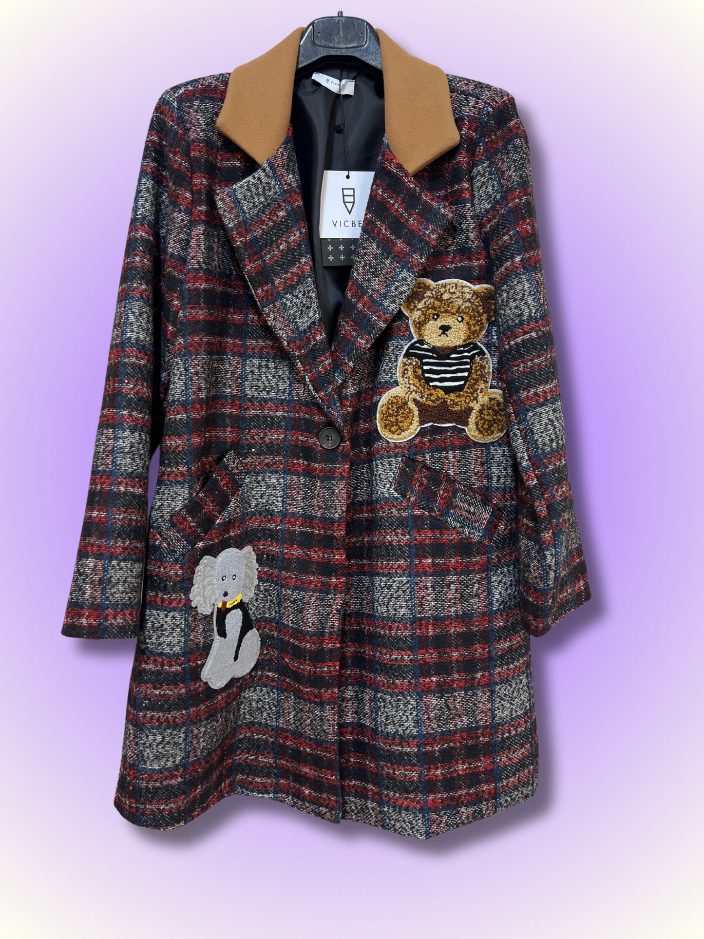 Cappotto Tartan Teddy