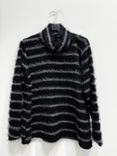 Dolcevita peluche righe