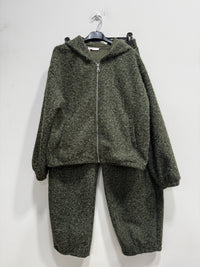 Tuta effetto lana cotta