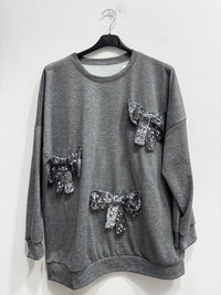 Felpa fiocchi paillettes