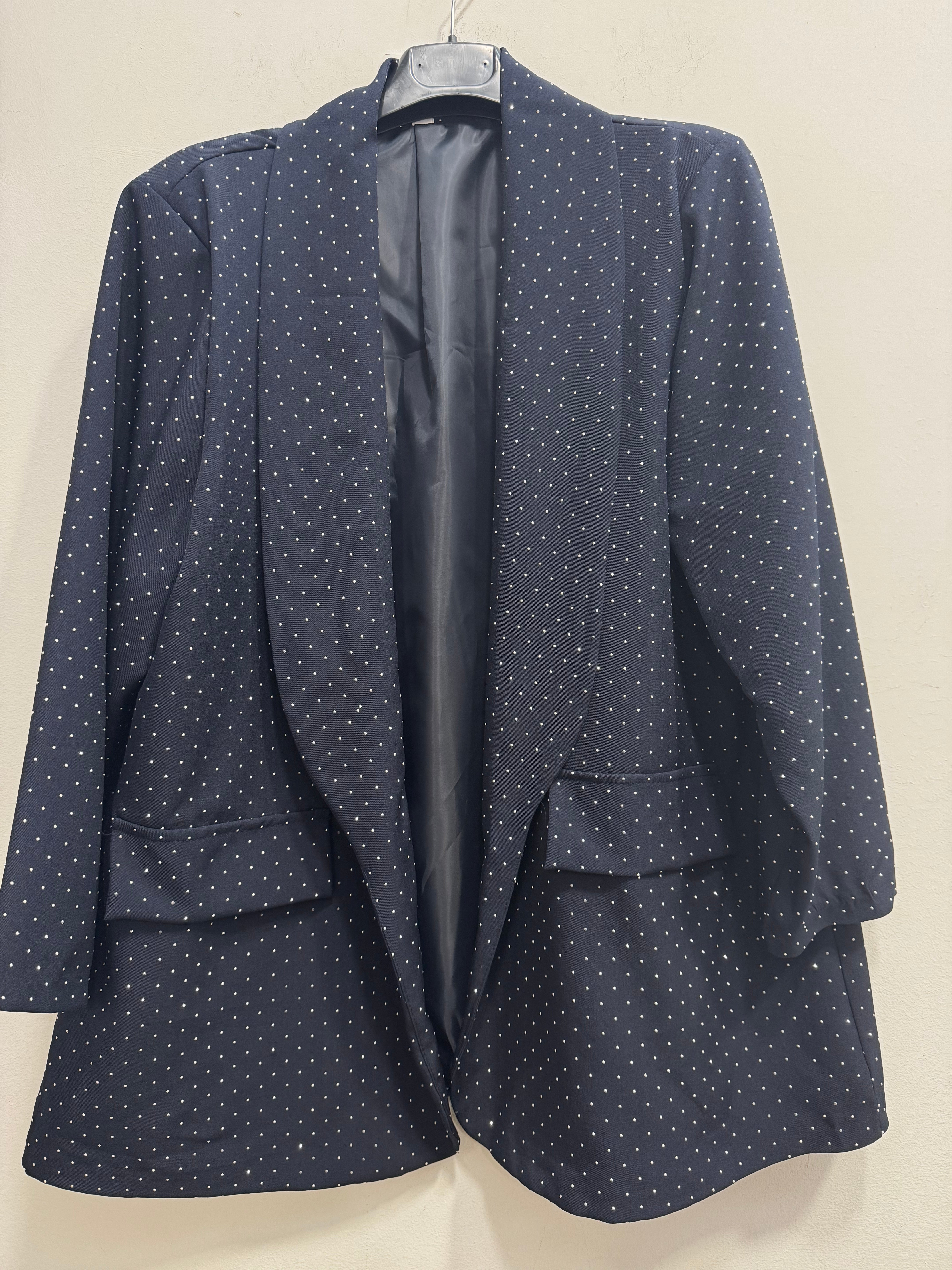 Giacca foderata strass