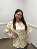 Blusa Romantic Garden con Pizzo