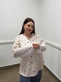 Blusa Romantic Garden con Pizzo