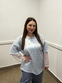 Blusa Romantic Garden con Pizzo