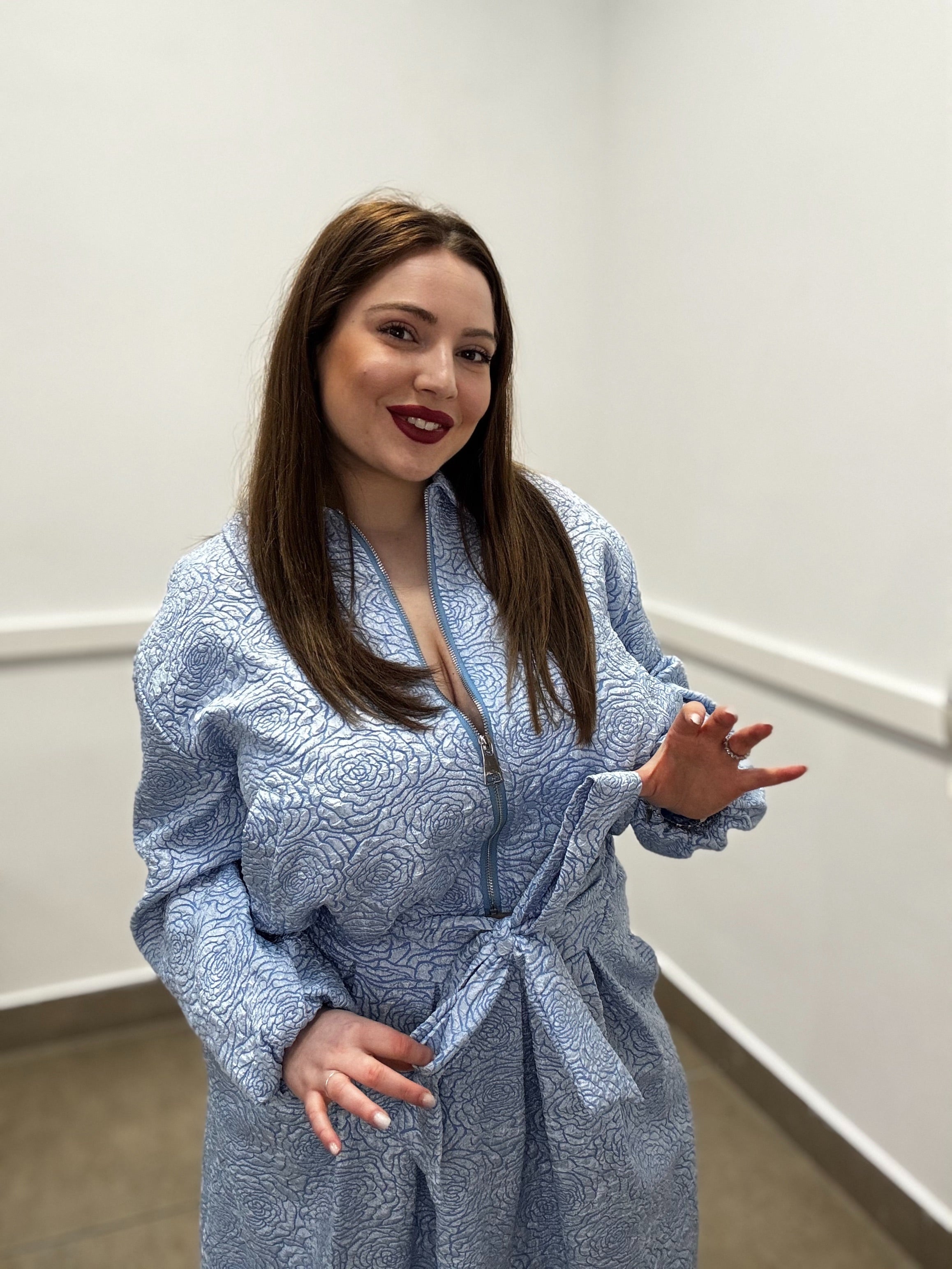 Completo Bon Ton Jacquard con Gonna a Fiocco