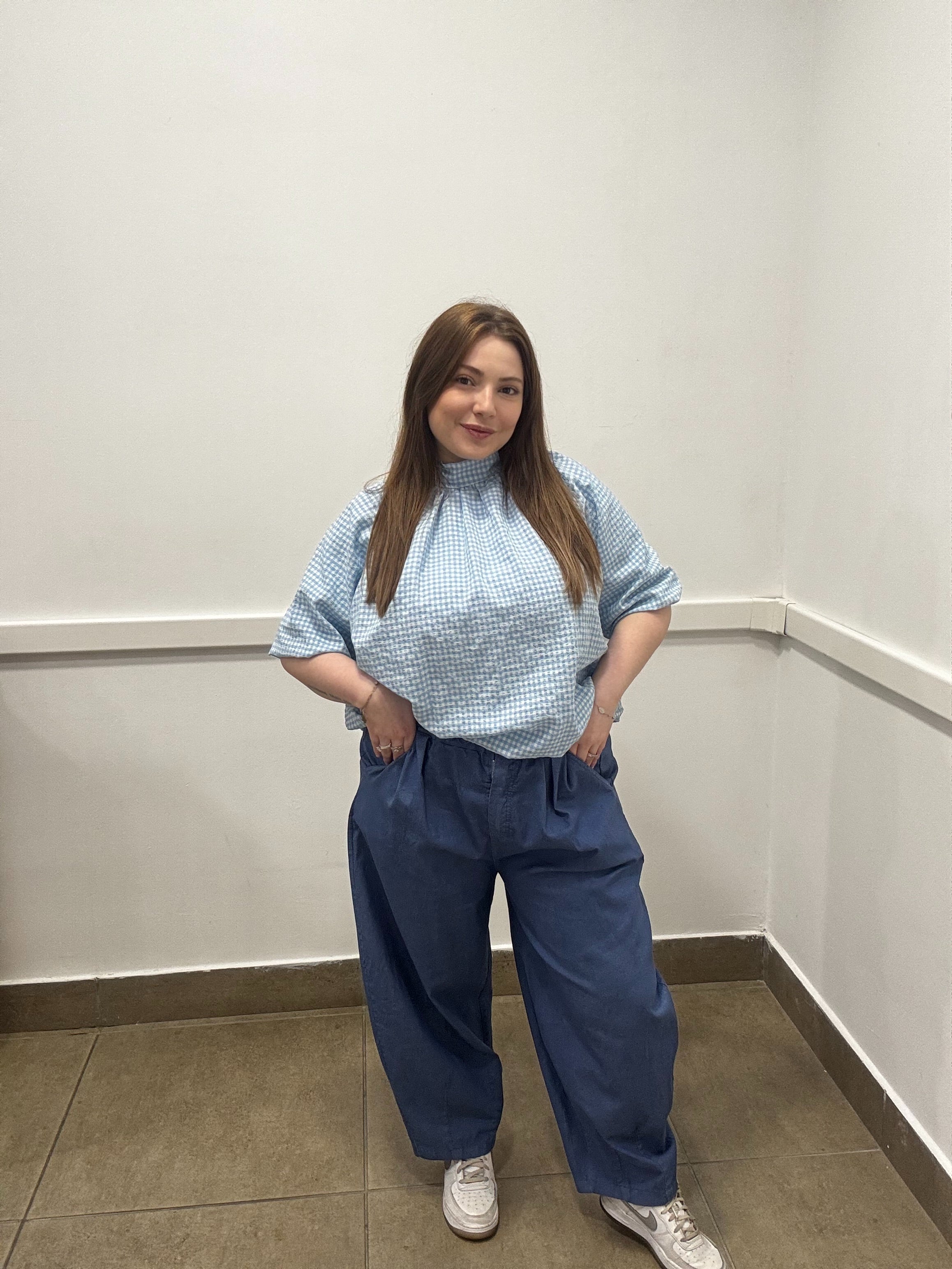 Pantalone Baggy a Gamba Larga palloncino