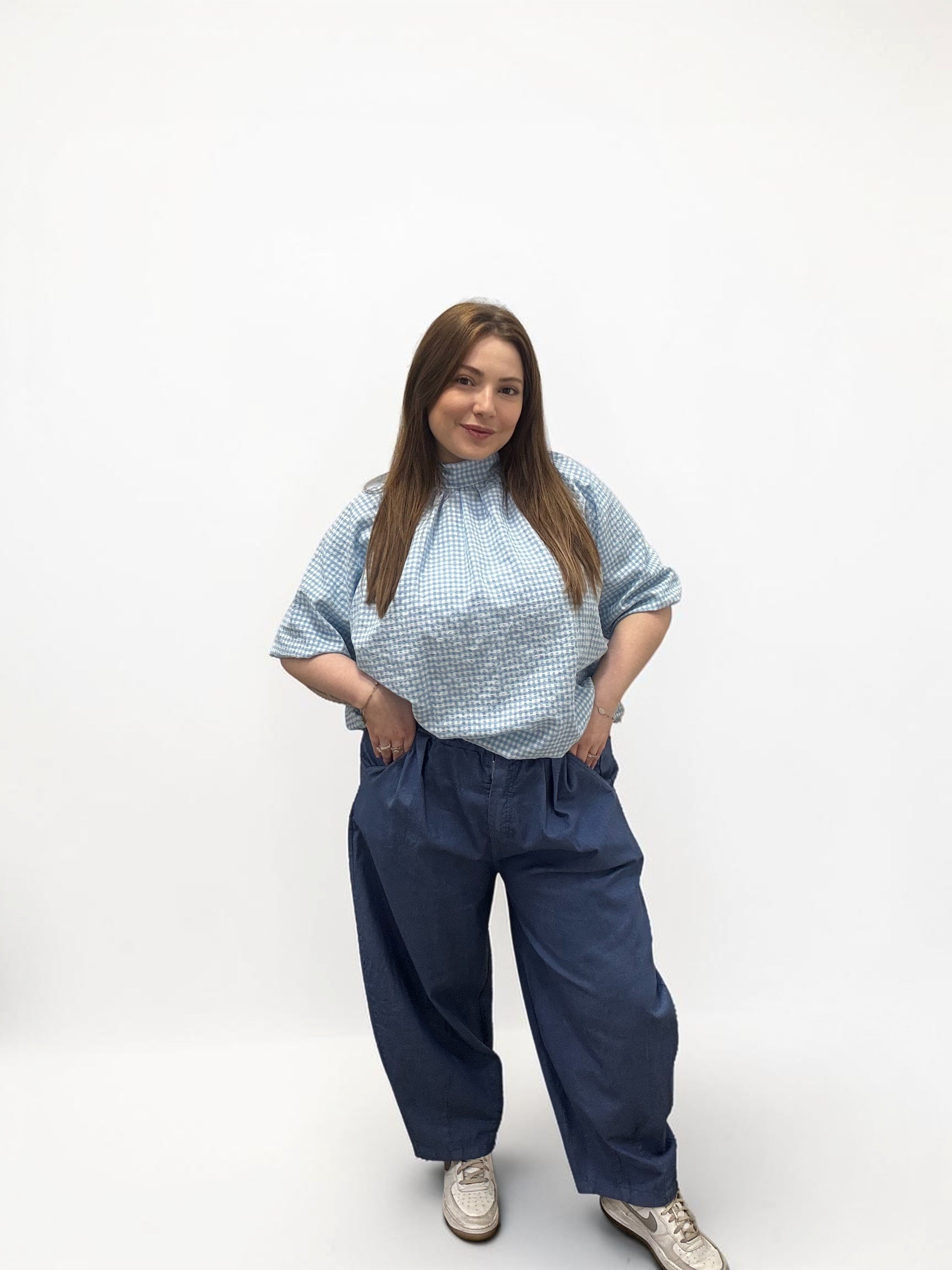 Pantalone Baggy a Gamba Larga palloncino