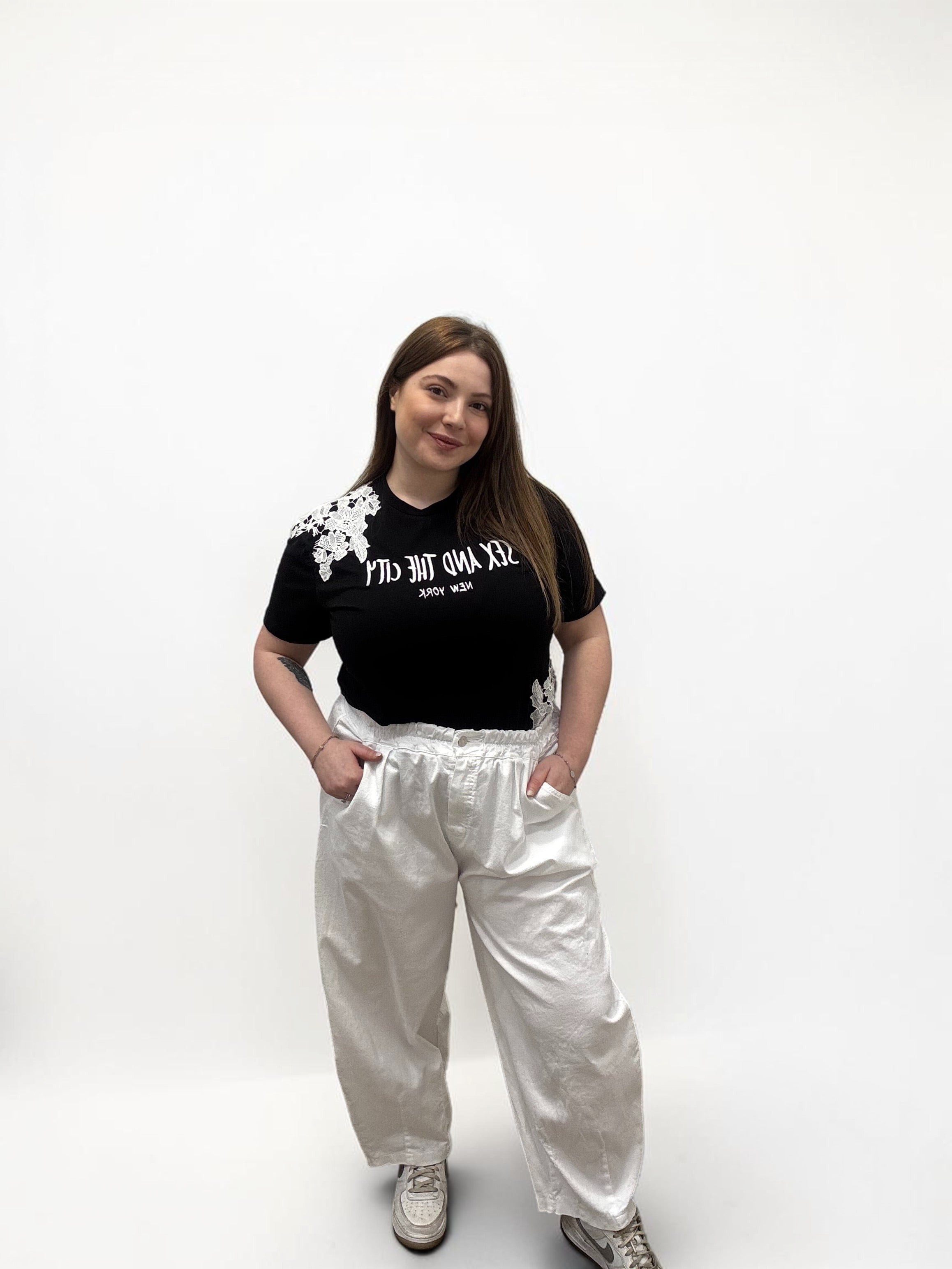 Pantalone Baggy a Gamba Larga palloncino