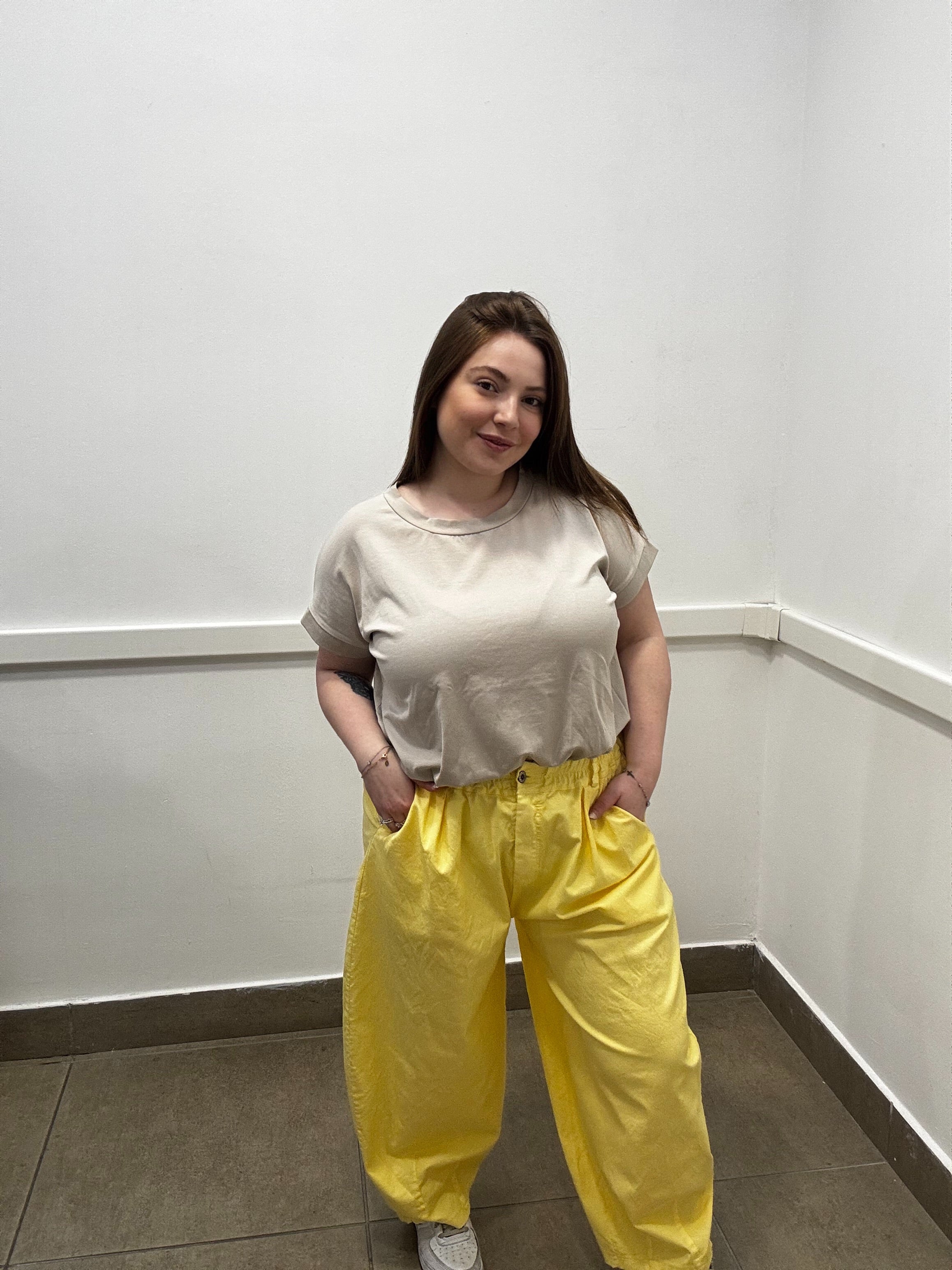 Pantalone Baggy a Gamba Larga palloncino