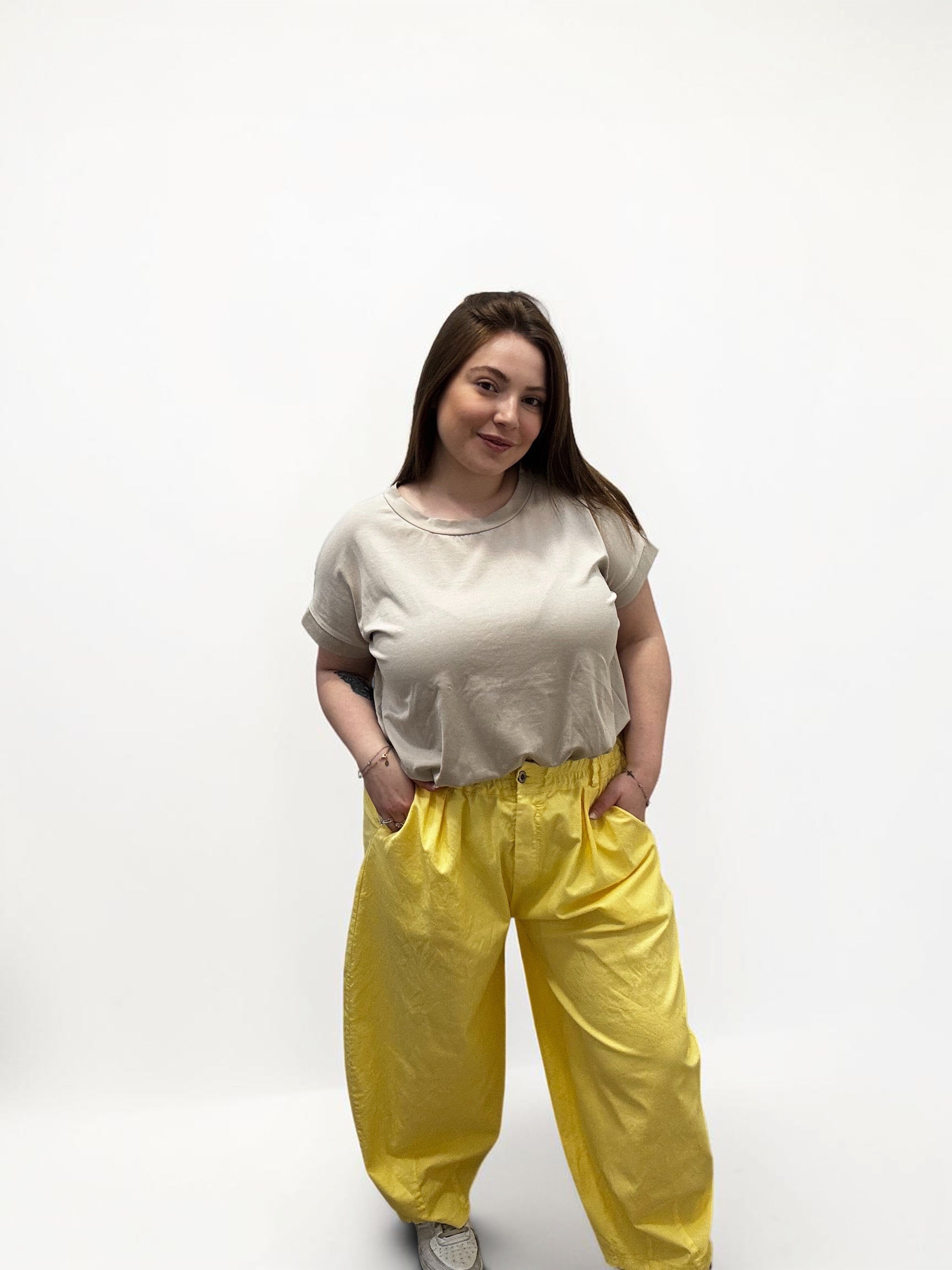 Pantalone Baggy a Gamba Larga palloncino