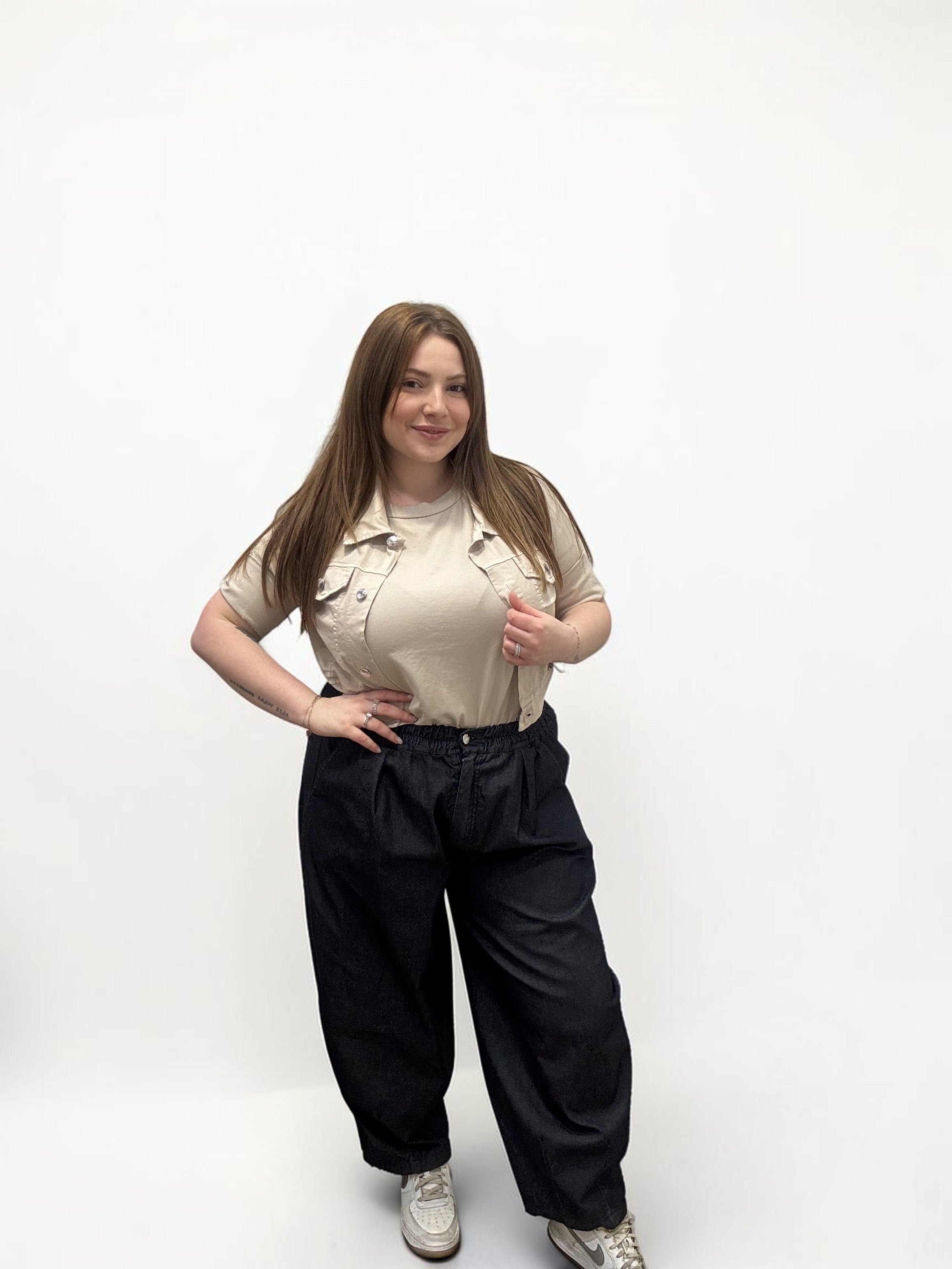 Pantalone Baggy a Gamba Larga palloncino