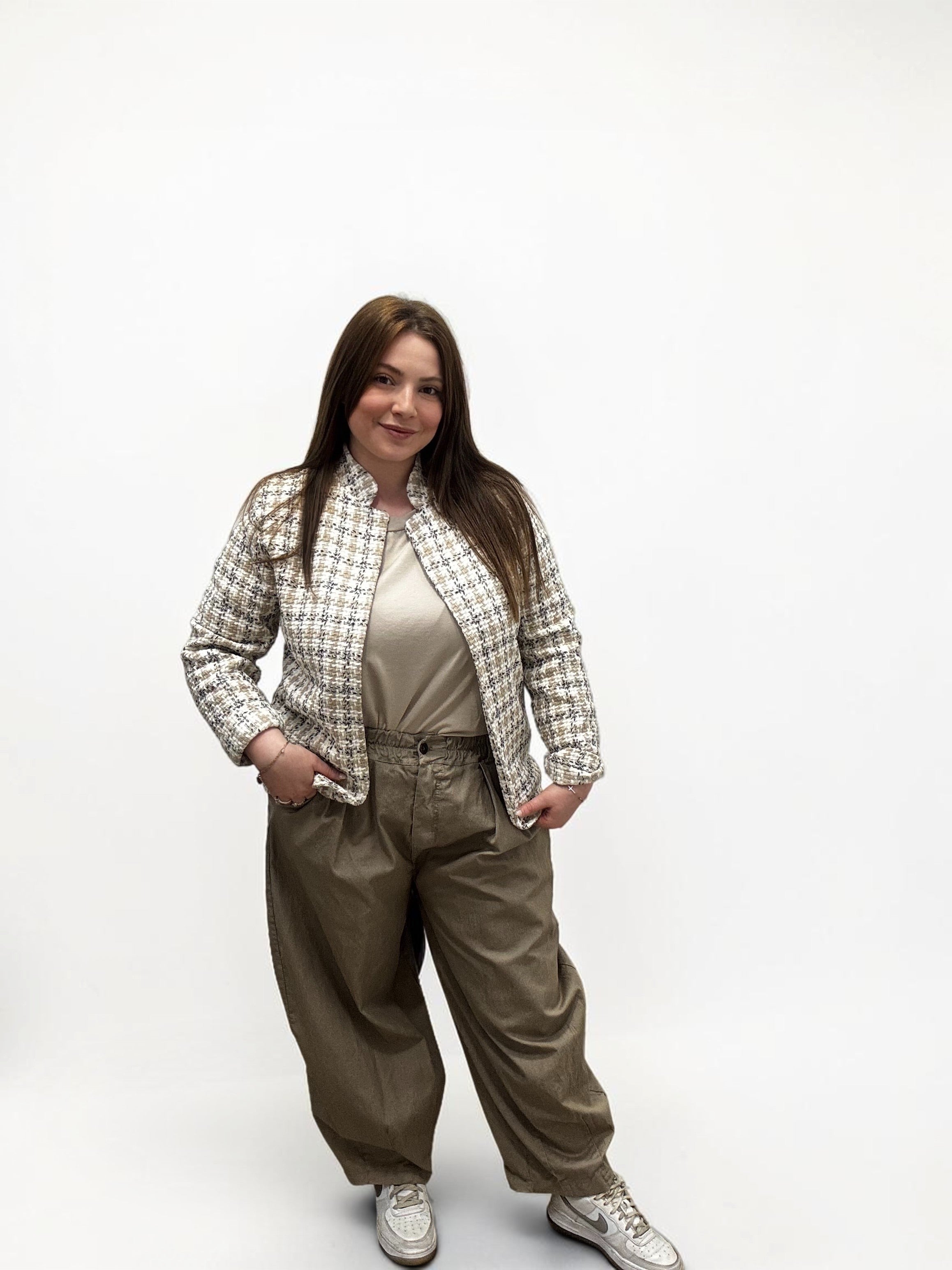 Pantalone Baggy a Gamba Larga palloncino