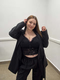 Body Crop "Lace Obsession" bralette – Top in Pizzo Floreale