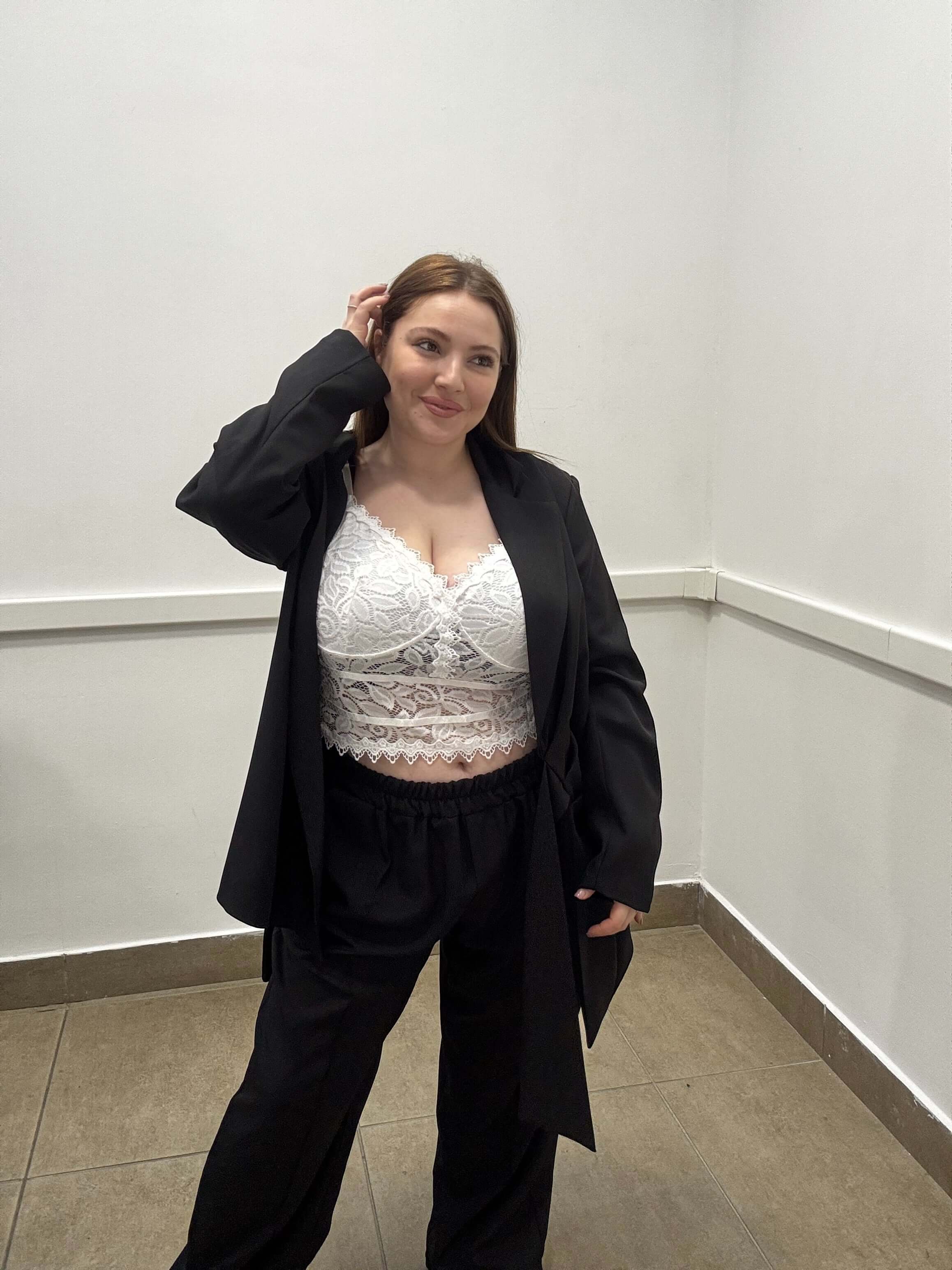 Body Crop "Lace Obsession" bralette – Top in Pizzo Floreale