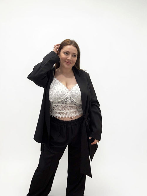 Body Crop "Lace Obsession" bralette – Top in Pizzo Floreale