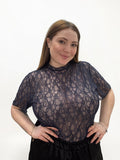 T-shirt in Pizzo Floreale Ethereal