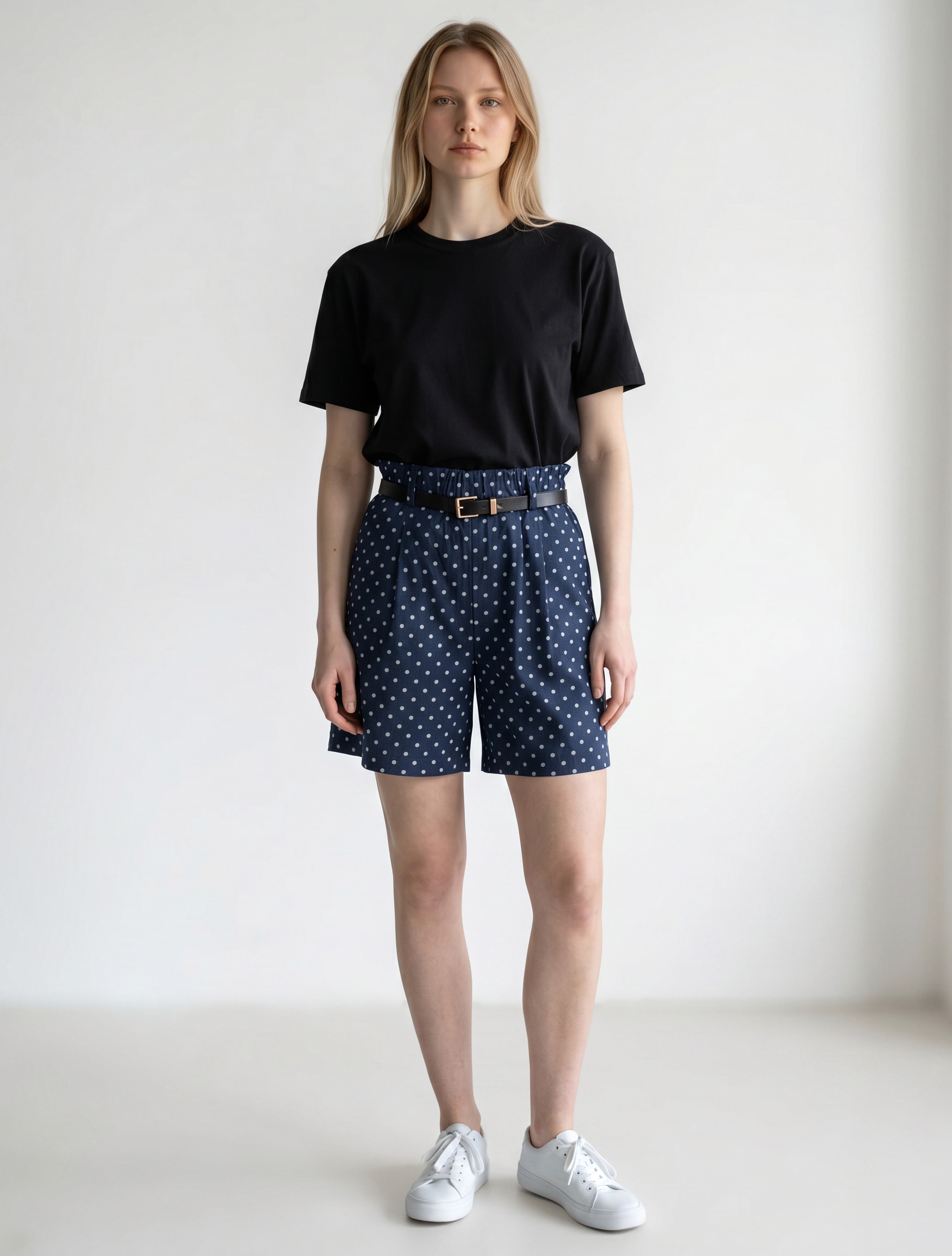 Pantaloncini a Pois in Cotone Elasticizzato - Comfort e Stile per l'Estate