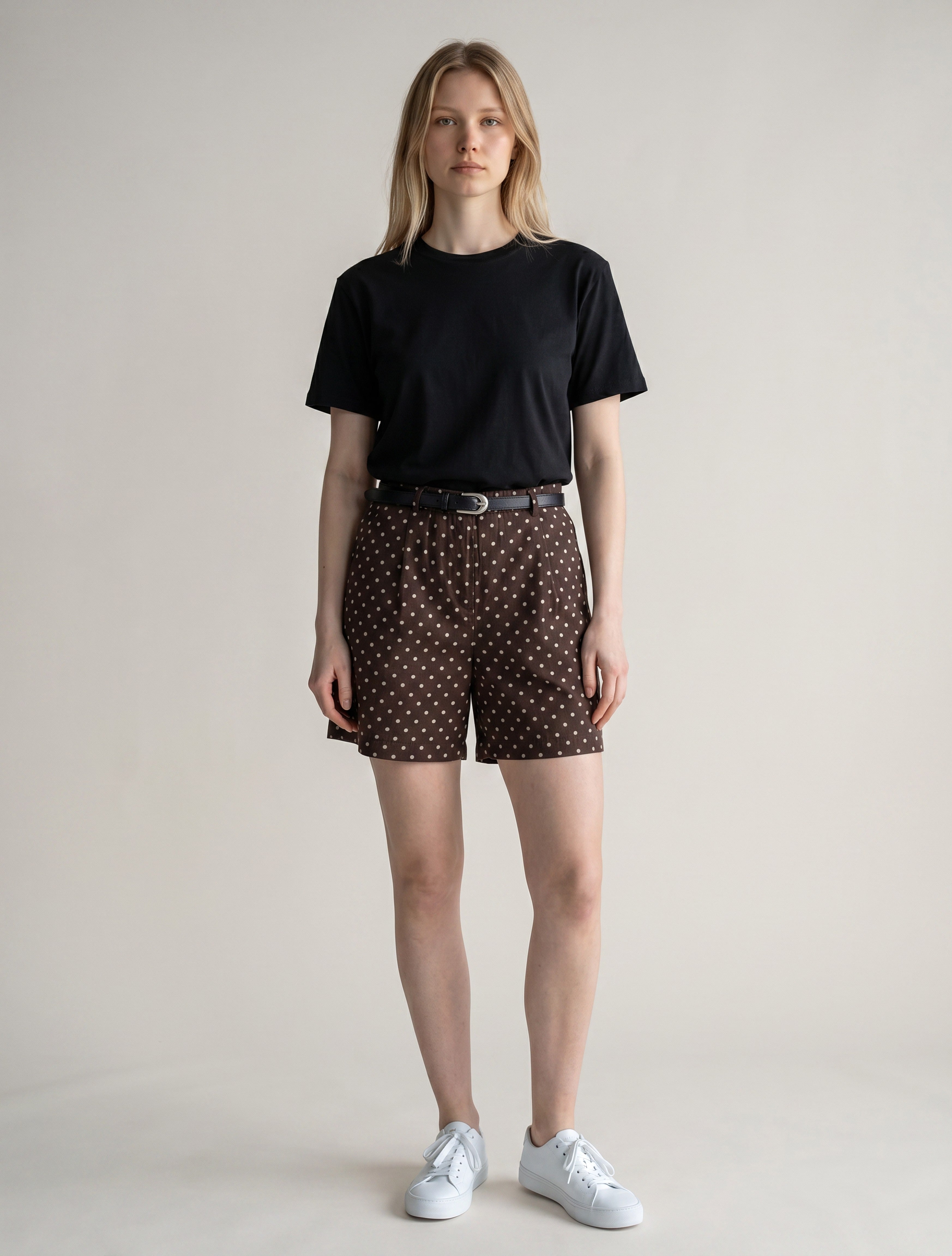 Pantaloncini a Pois in Cotone Elasticizzato - Comfort e Stile per l'Estate