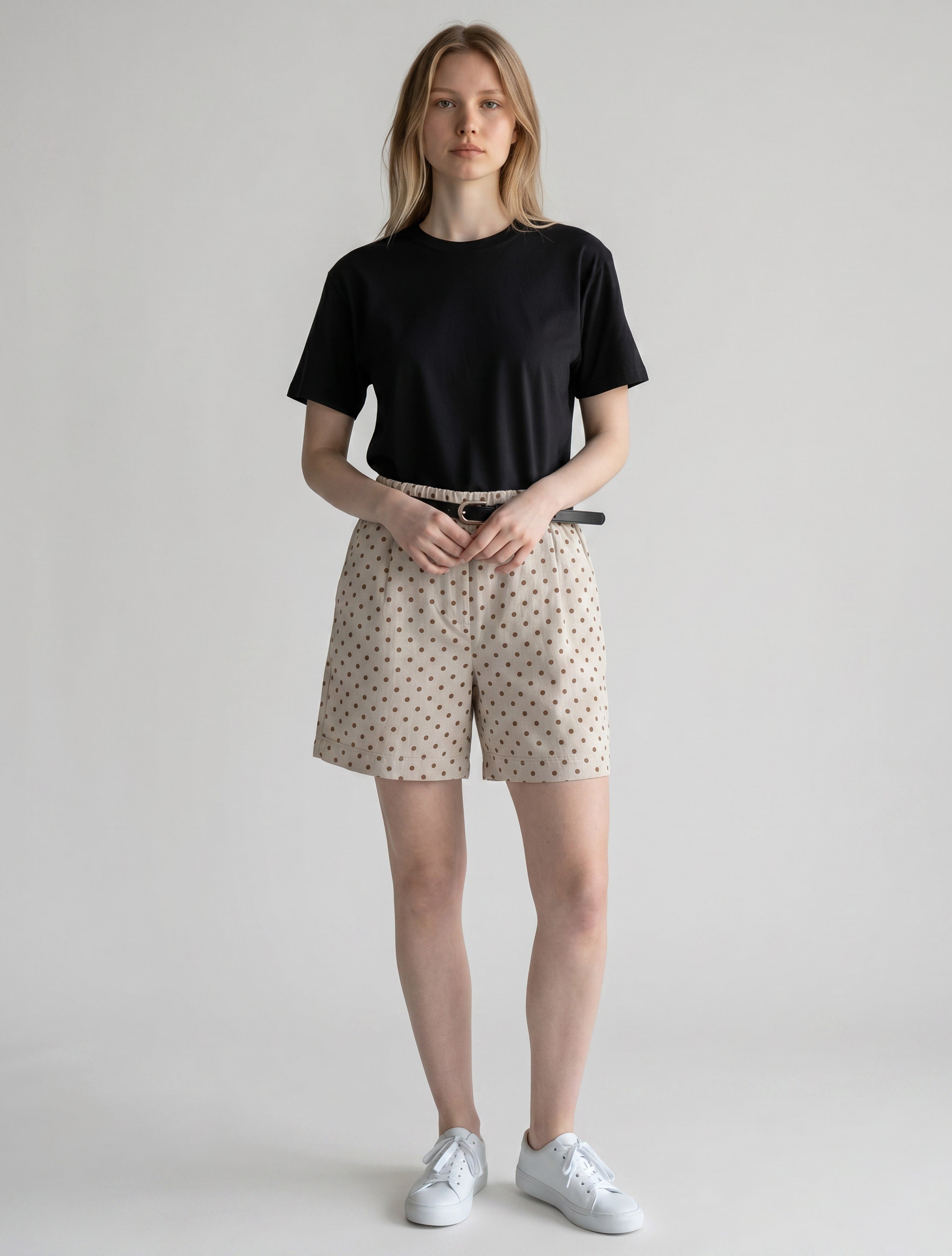 Pantaloncini a Pois in Cotone Elasticizzato - Comfort e Stile per l'Estate