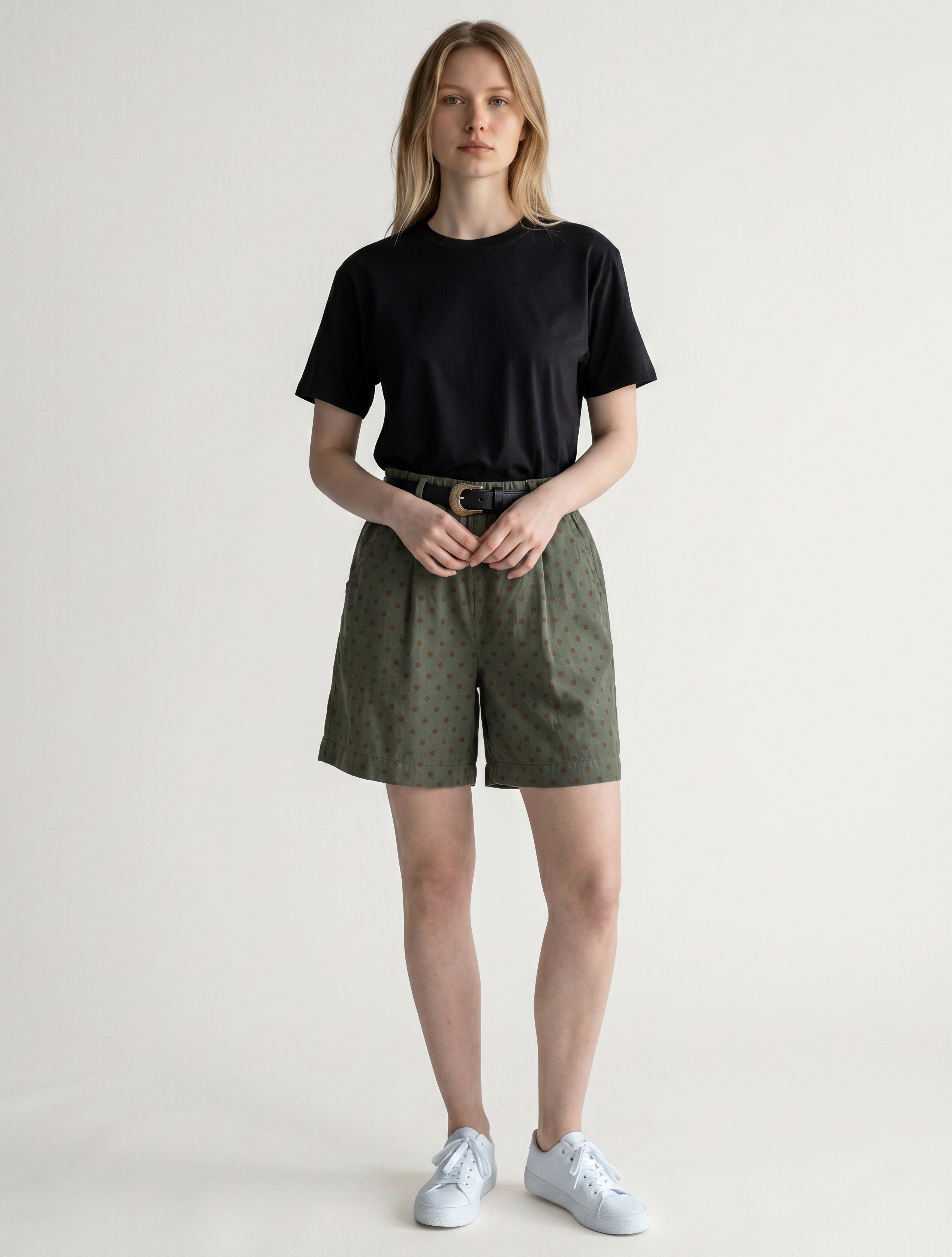 Pantaloncini a Pois in Cotone Elasticizzato - Comfort e Stile per l'Estate