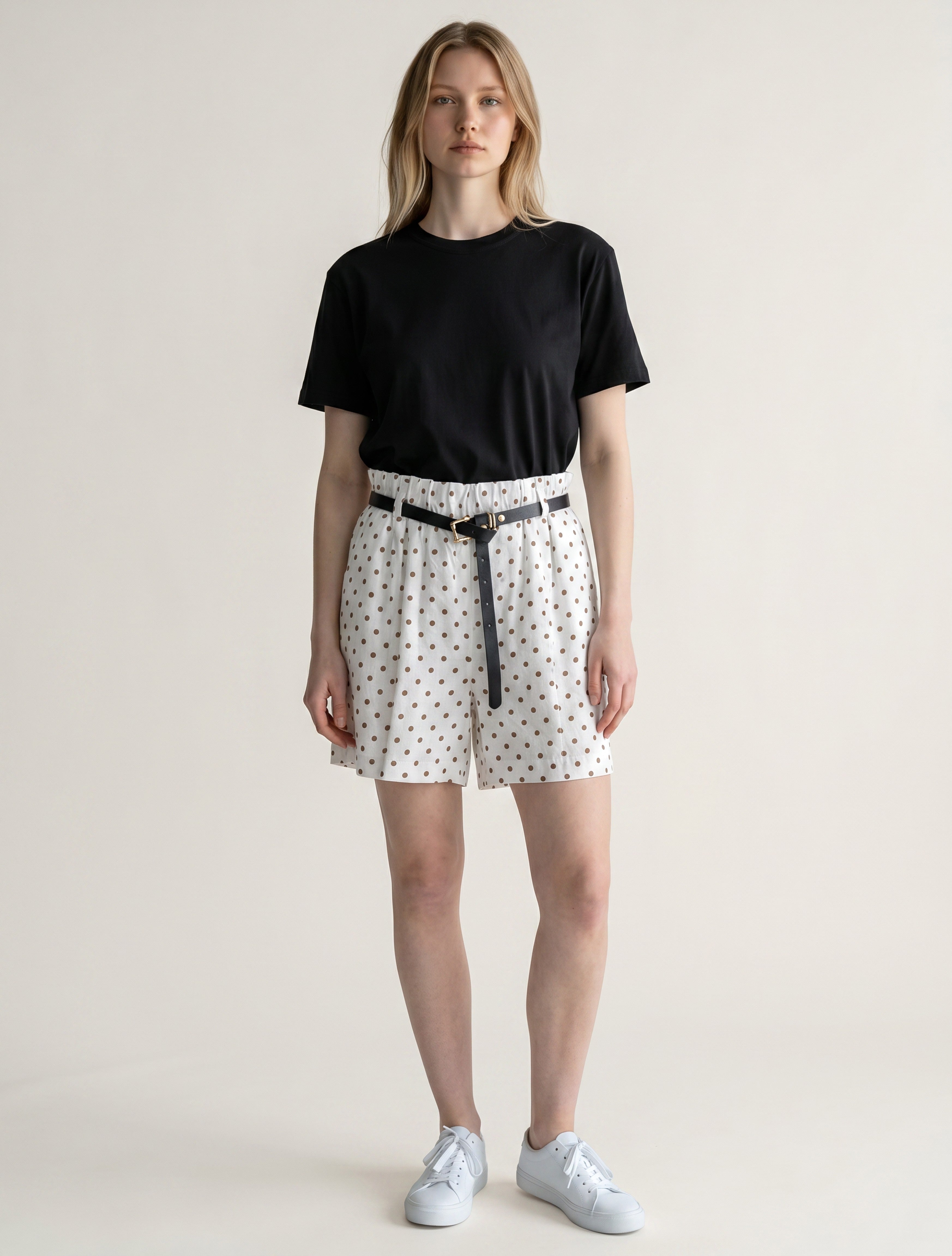 Pantaloncini a Pois in Cotone Elasticizzato - Comfort e Stile per l'Estate