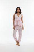 Set Coordinato Chic a Quadretti Vichy: Top Senza Maniche e Pantaloni Relax