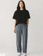 Pantaloni Comfort in Cotone Elasticizzato con Elastico in Vita