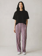 Pantaloni Comfort in Cotone Elasticizzato con Elastico in Vita