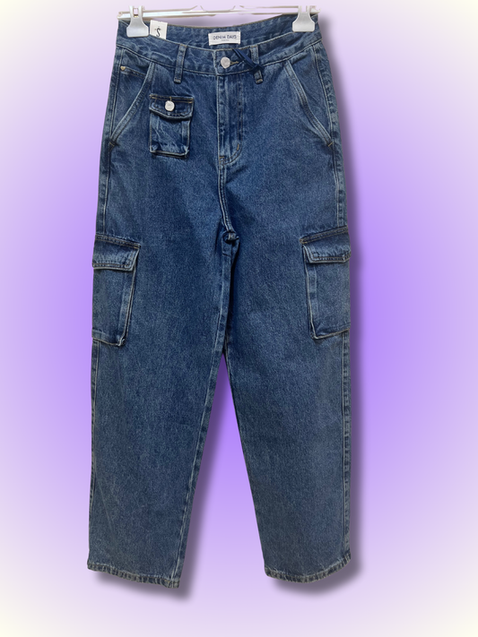 Jeans palazzo cargo