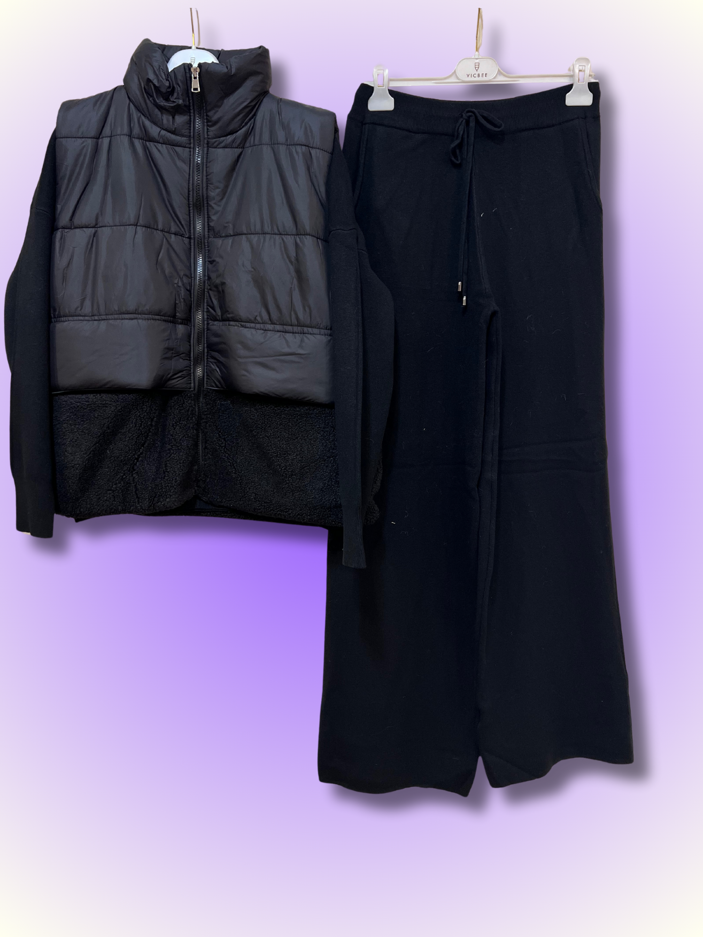 Tris Gilet, maglioncino e pantalone