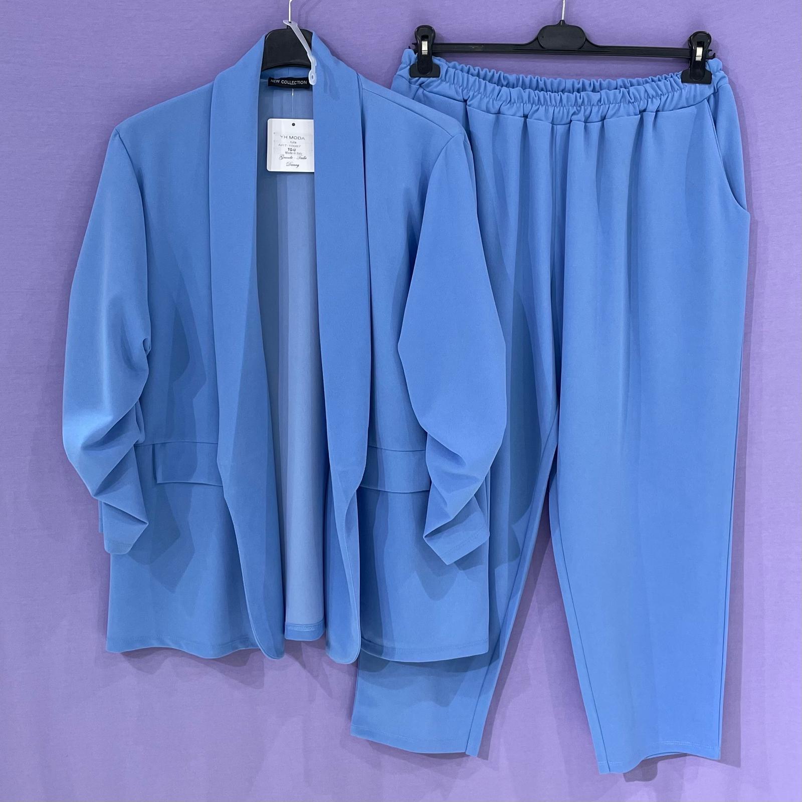 Completo tailleur arricciato