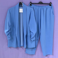 Completo tailleur arricciato