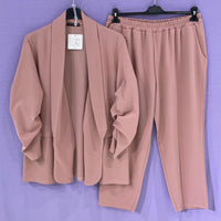 Completo tailleur arricciato