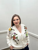 Cardigan modal fiori 3D