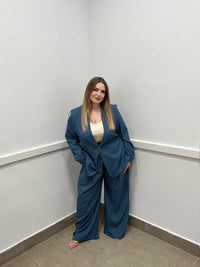 Tailleur gessato foderato