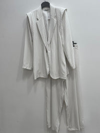 Tailleur gessato foderato