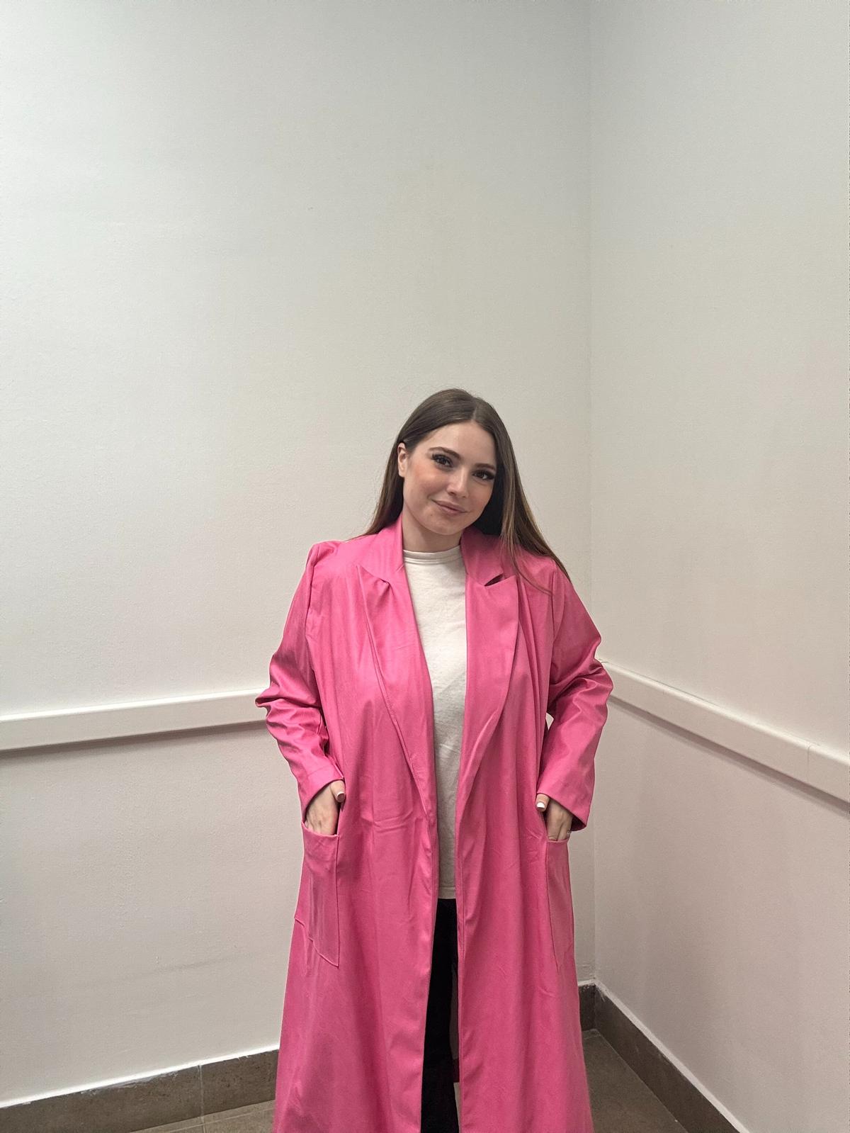 Cappotto ecopelle lungo