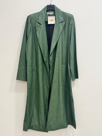 Cappotto ecopelle lungo